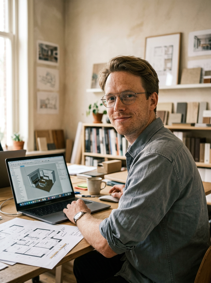 Portret van Daan Visser